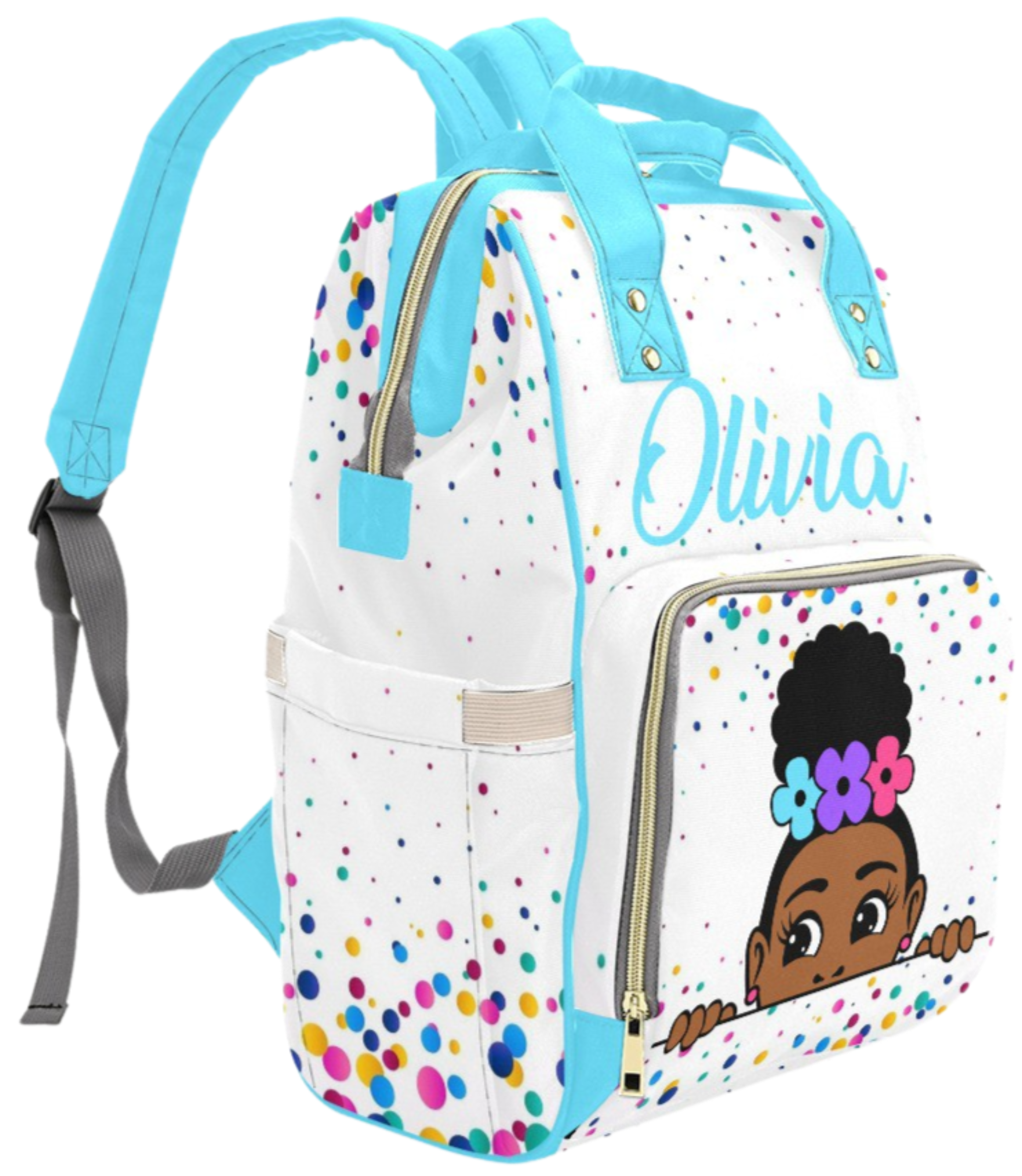 Girls Personalized Diaper Bag