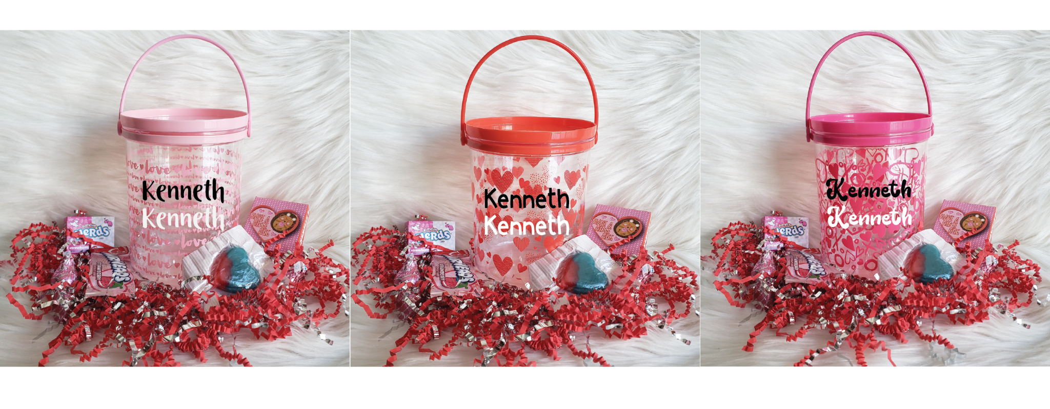 Personalized Valentine's Bucket